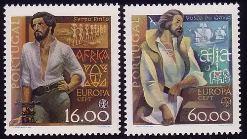 Europaunion 1980 Portugal 1488y/1489x, Satz ** / MNH