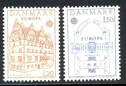 Union européenne 1978 Danemark 662-663, taux ** / NH