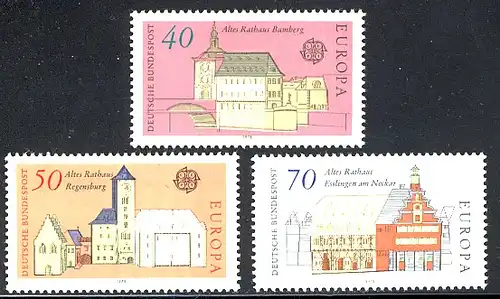 Union européenne 1978 République fédérale d'Allemagne 969-971, phrase ** / NHM