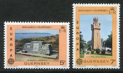 Union européenne 1978 GB-Guernesey 161-162, phrase ** / MNH