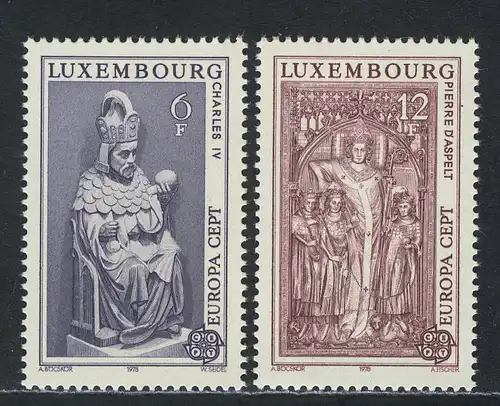 Europaunion 1978 Luxemburg 967-968, Satz ** / MNH