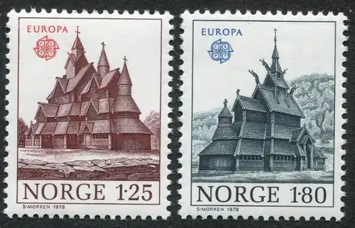 Europaunion 1978 Norwegen 769-770, Satz ** / MNH