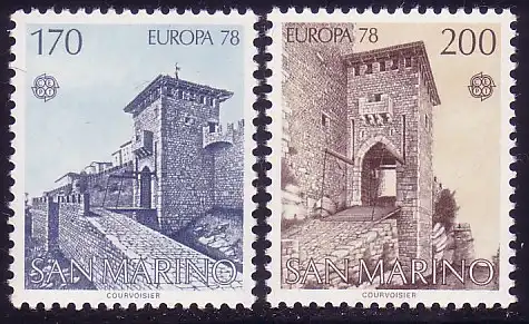 Europaunion 1978 San Marino 1156-1157, Satz ** / MNH
