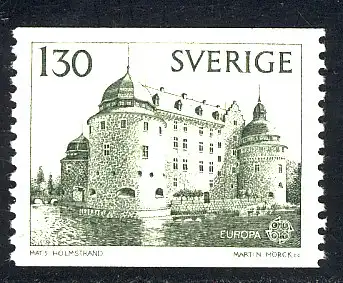 Europaunion 1978 Schweden 1014A, Marke senkrecht gezähnt ** / MNH