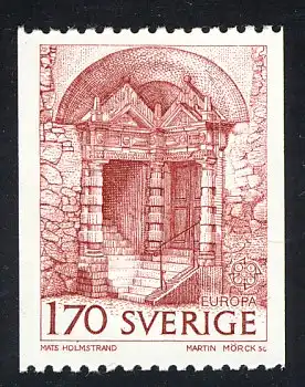 Union européenne 1978 Suède 1015C, marque dentée horizontale ** / MNH