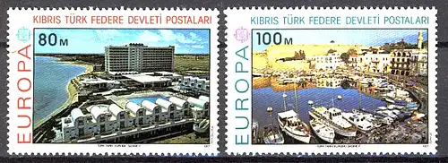 Europaunion 1977 Türkisch-Zypern 41-42, Satz ** / MNH