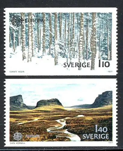 Union européenne 1977 Suède 989-990, taux ** / NH