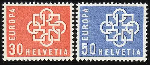 Europaunion 1959 Schweiz 679-680, Satz ** / MNH