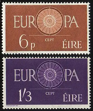 Europaunion 1960 Irland 146-1447, Satz ** / MNH