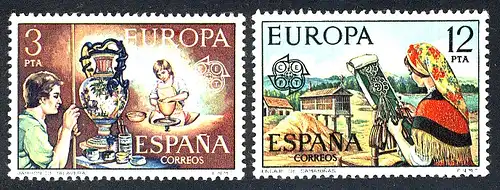 Union européenne 1976 Espagne 2209-2210, taux ** / NH