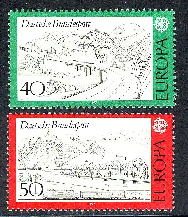 Union européenne 1977 République fédérale d'Allemagne 934-935, taux ** / NHM