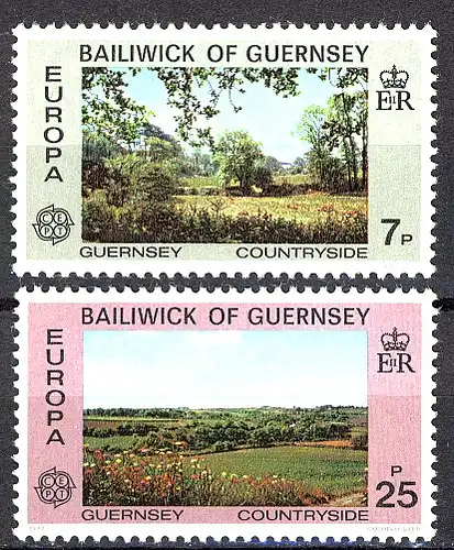 Union européenne 1977 GB-Guernesey 147-148, phrase ** / MNH
