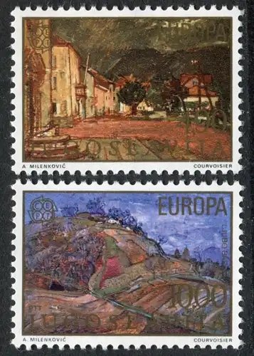 Union européenne 1977 Yougoslavie 1684-1685, taux ** / NPF