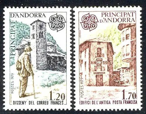 Union européenne 1979 Andorre (Post français) 297-298, ** / MNH