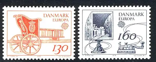 Union européenne 1979 Danemark 686-687, taux ** / NH