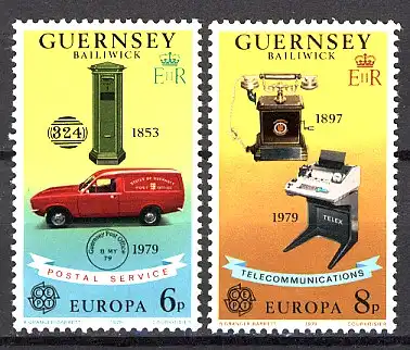 Europaunion 1979 GB-Guernsey 189-190, Satz ** / MNH