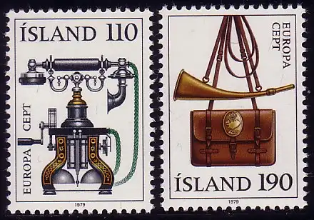 Europaunion 1979 Island 539-540, Satz ** / MNH