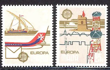 Union européenne 1979 Malte 594-595, taux ** / NHM