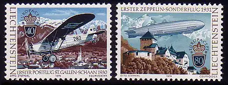 Union européenne 1979 Liechtenstein 723-724, taux ** / NH