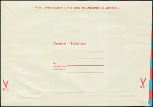 Autriche Aerogrammes LF 21 avec ESSt correspondant Eisenstadt 275.1987 aux États-Unis