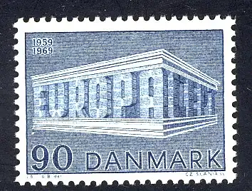 Union européenne 1969 Danemark 479, marque ** / MNH