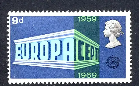 Union européenne 1969 Royaume-Uni 512, marque ** / MNH