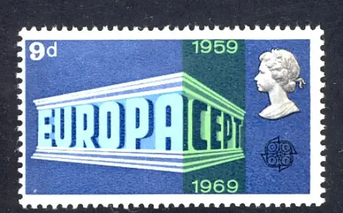 Union européenne 1969 Royaume-Uni 512, marque ** / MNH