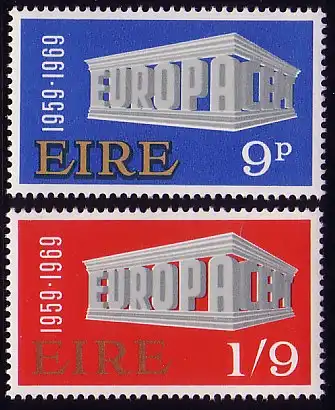 Europaunion 1969 Irland 230-231, Satz ** / MNH