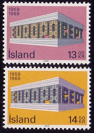 Union européenne 1969 Islande 428-429, taux ** / NHM