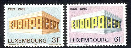 Europaunion 1969 Luxemburg 788-789, Satz ** / MNH