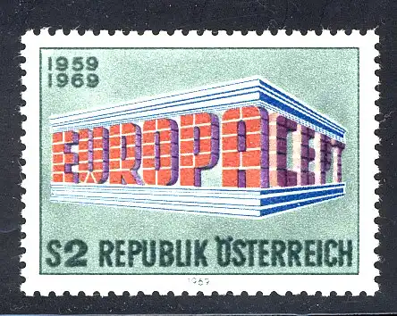 Europaunion 1969 Österreich 1291, Marke ** / MNH