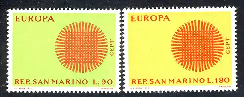 Europaunion 1970 San Marino 955-956, Satz ** / MNH