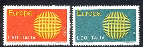 Europaunion 1970 Italien 1309-1310, Satz ** / MNH