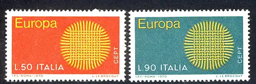 Union européenne 1970 Italie 1309-1310, phrase ** / NHM