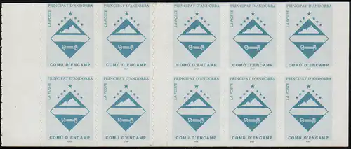 Andorra (Französische Post) Markenheftchen 0-7 Wappen Encamp ** / MNH