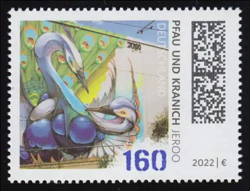 3667 Street Art: JEROO - Paffau et Kranich, ** Postfraîch