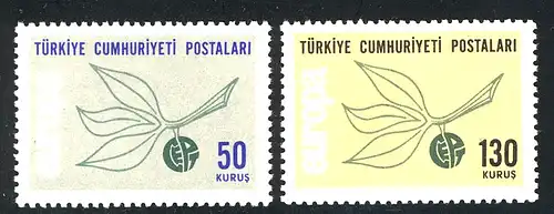 Europaunion 1965 Türkei 1961-1962, Satz ** / MNH