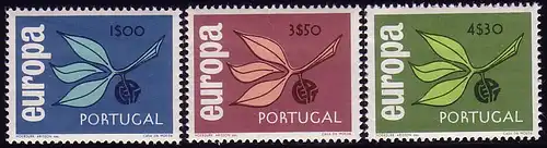 Europaunion 1965 Portugal 990-992, Satz ** / MNH