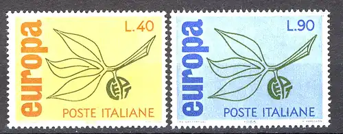 Europaunion 1965 Italien 1186-1187, Satz ** / MNH