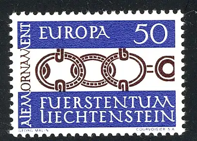 Europaunion 1965 Liechtenstein 454, Marke ** / MNH