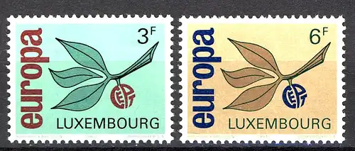 Union européenne 1965 Luxembourg 715-716, phrase ** / MNH