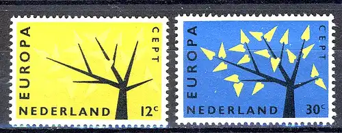 Europaunion 1962 Niederlande 782-783, Satz ** / MNH