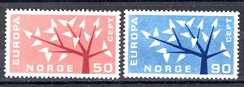 Europaunion 1962 Norwegen 476-477, Satz ** / MNH
