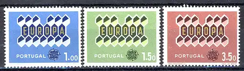 Union européenne 1962 Portugal 927-929, taux ** / NHM