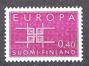 Europaunion 1963 Finnland 576, Marke ** / MNH