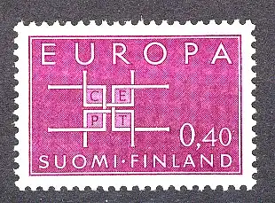 Union européenne 1963 Finlande 576, marque ** / MNH