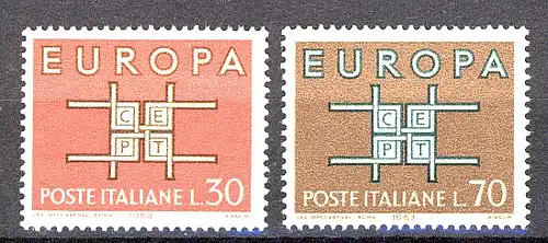 Union européenne 1963 Italie 1149-1150, taux ** / NHM