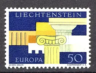 Union européenne 1963 Liechtenstein 431, marque ** / MNH