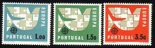 Europaunion 1963 Portugal 948-950, Satz ** / MNH