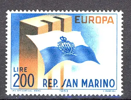Union européenne 1963 Saint-Marin 781, marque ** / MNH